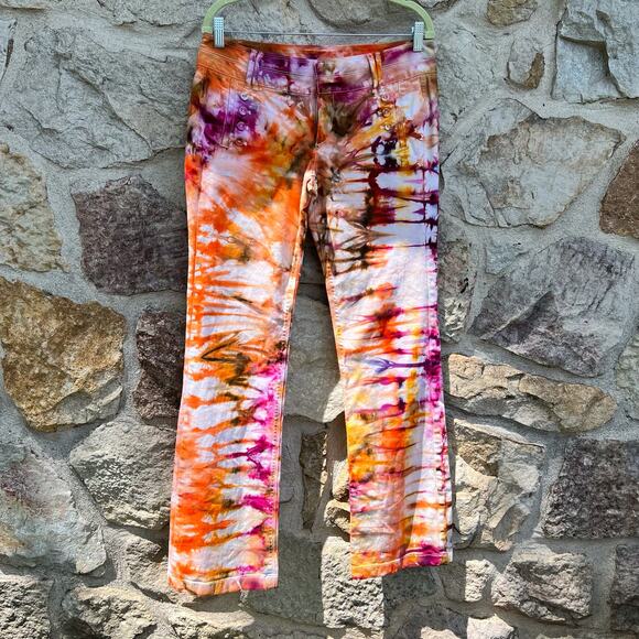 Ann Taylor ice dyed modern bootcut mid rise jeans size 10 - Picture 1 of 7